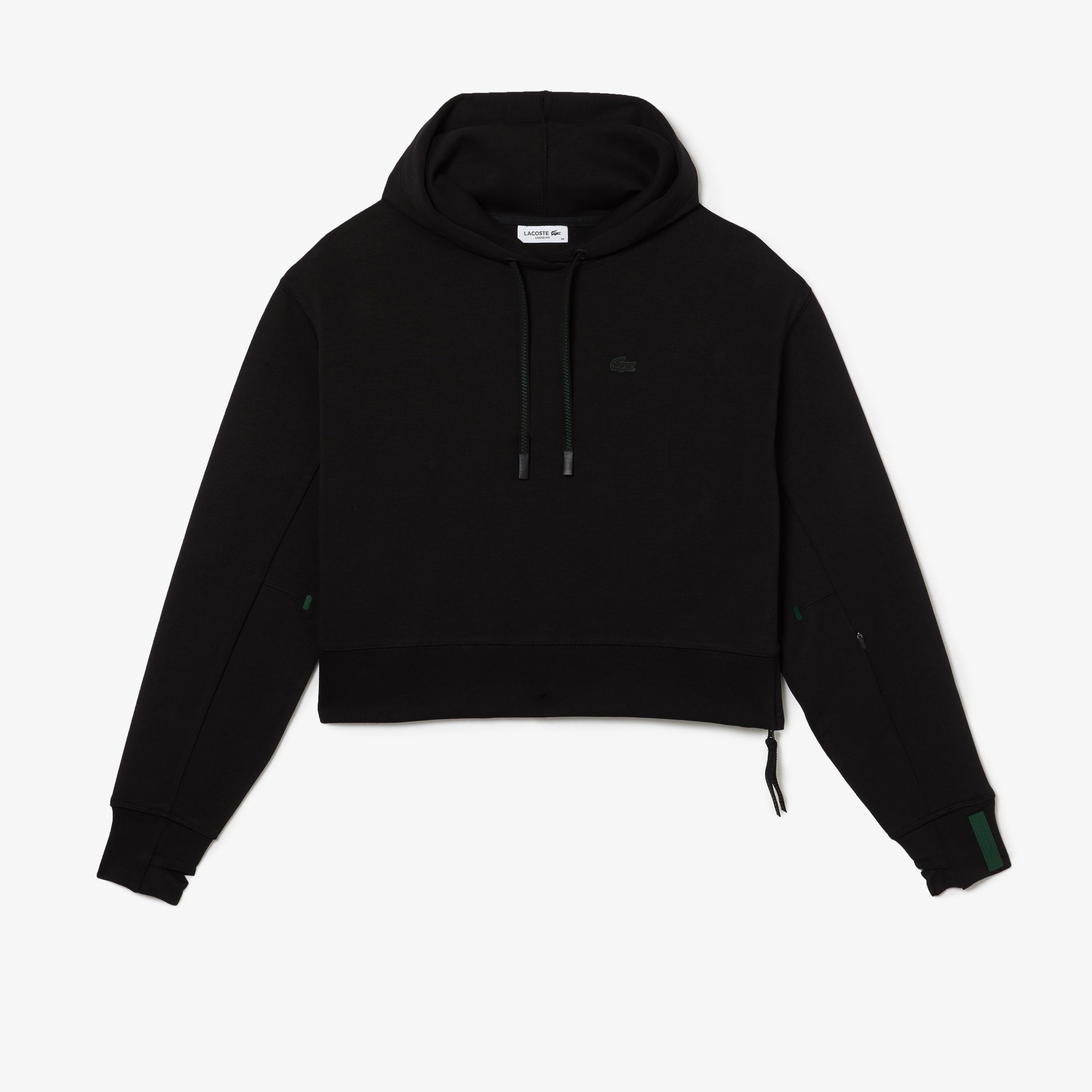 Lacoste Classic Kadın Siyah Hoodie Lacoste Classic Kadın Siyah Hoodie