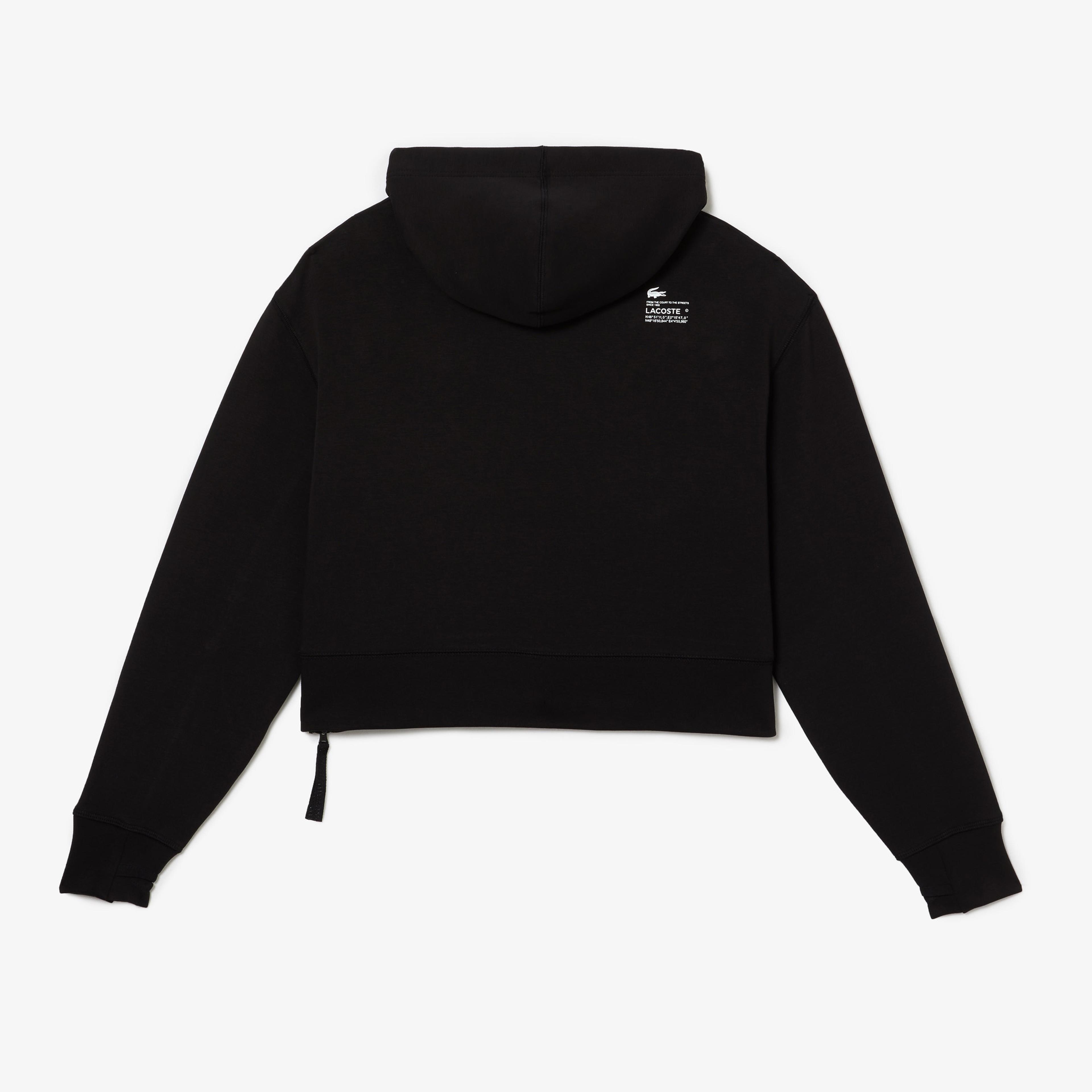 Lacoste Classic Kadın Siyah Hoodie Lacoste Classic Kadın Siyah Hoodie