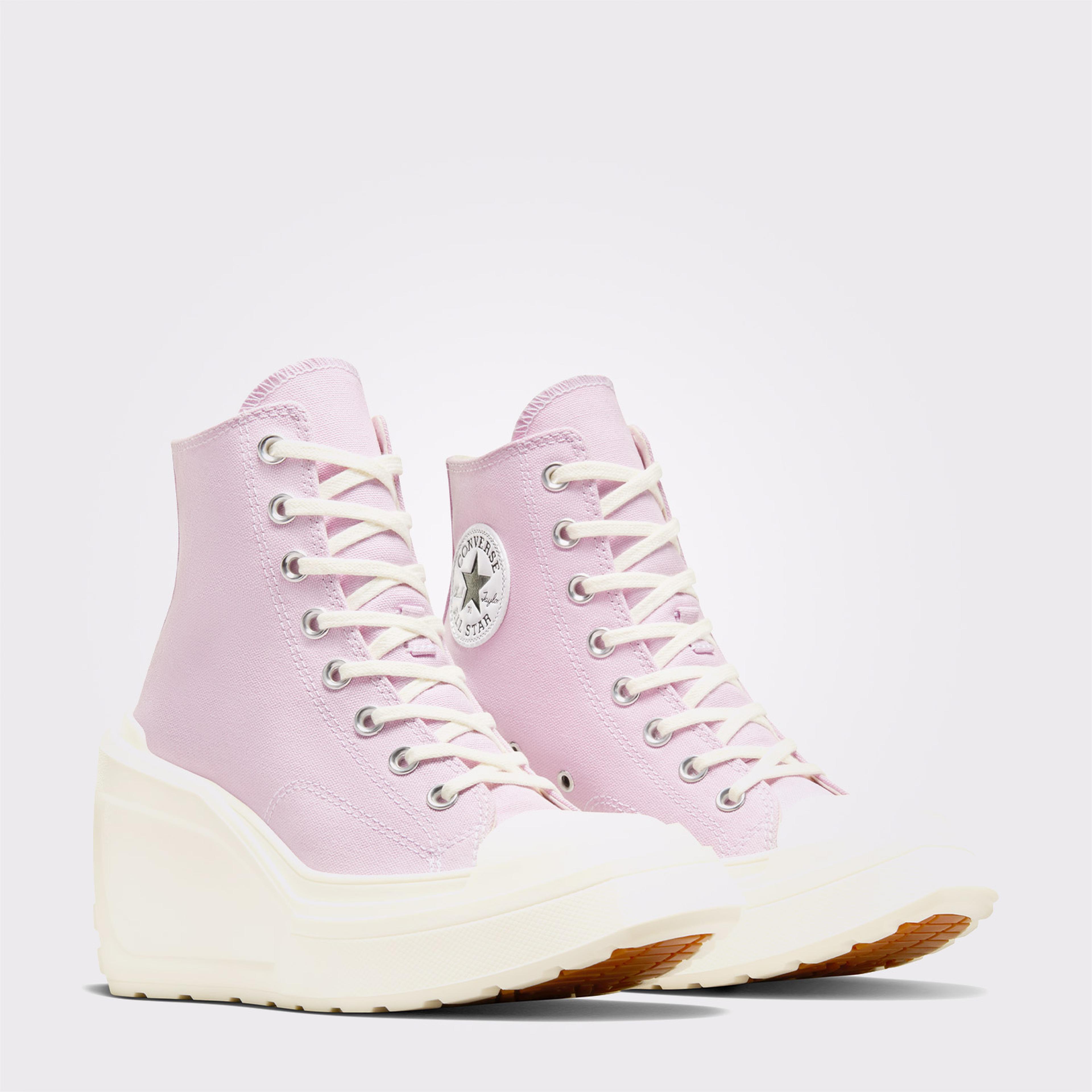 Converse Chuck 70 De Luxe Wedge Unisex Pembe Platform Sneaker