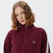 Kadın Loose Fit Uzun Kollu Dik Yaka Baskılı Bordo Elbise Kadın Loose Fit Uzun Kollu Dik Yaka Baskılı Bordo Elbise