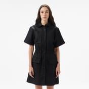 Lacoste Kadın Classic Fit Kısa Kollu Siyah Elbise Lacoste Kadın Classic Fit Kısa Kollu Siyah Elbise