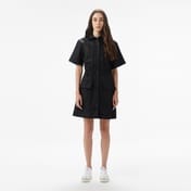 Lacoste Kadın Classic Fit Kısa Kollu Siyah Elbise Lacoste Kadın Classic Fit Kısa Kollu Siyah Elbise