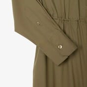 Kadın Oversize Fit Uzun Kollu Fermuarlı Haki Elbise Kadın Oversize Fit Uzun Kollu Fermuarlı Haki Elbise