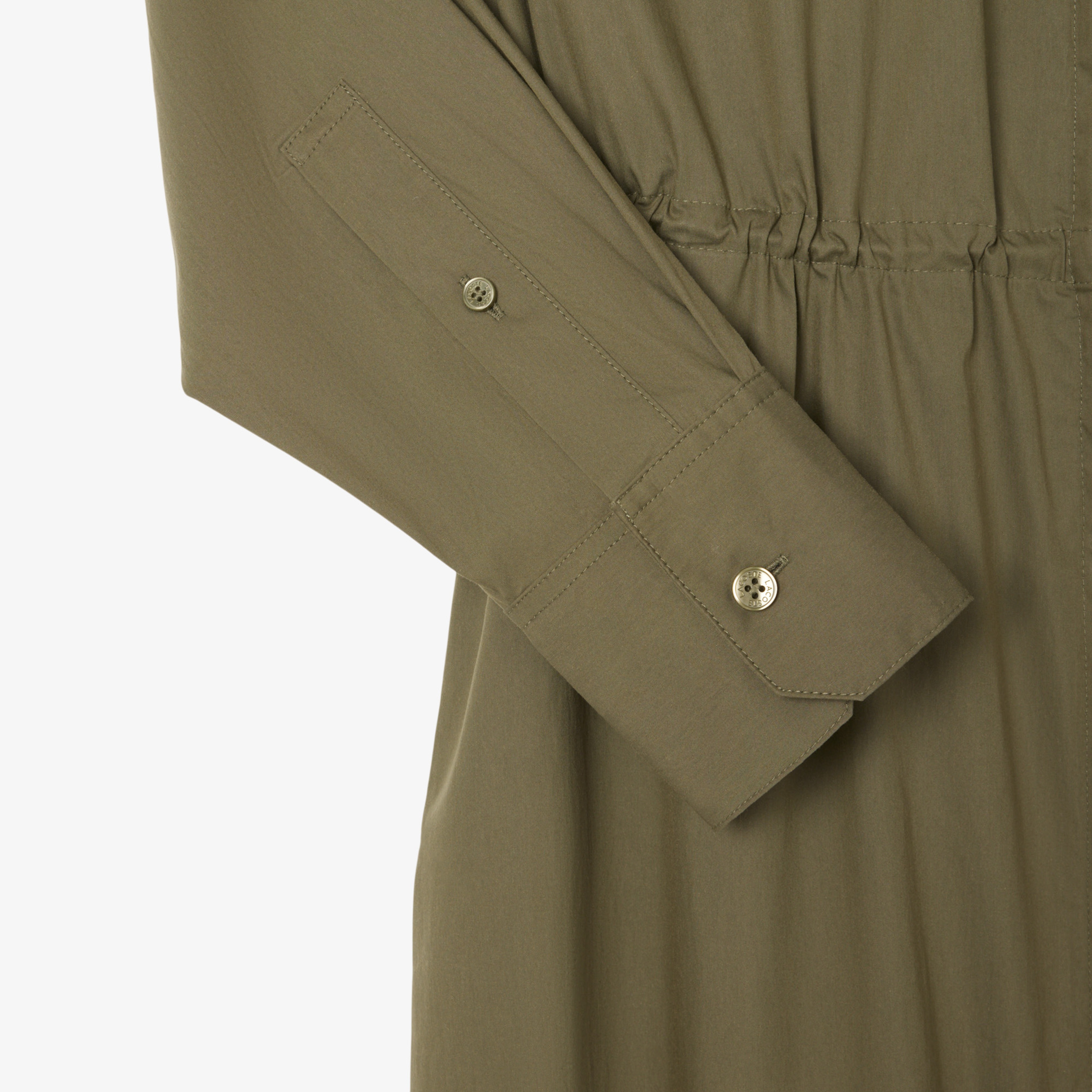 Kadın Oversize Fit Uzun Kollu Fermuarlı Haki Elbise Kadın Oversize Fit Uzun Kollu Fermuarlı Haki Elbise