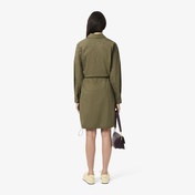 Kadın Oversize Fit Uzun Kollu Fermuarlı Haki Elbise Kadın Oversize Fit Uzun Kollu Fermuarlı Haki Elbise