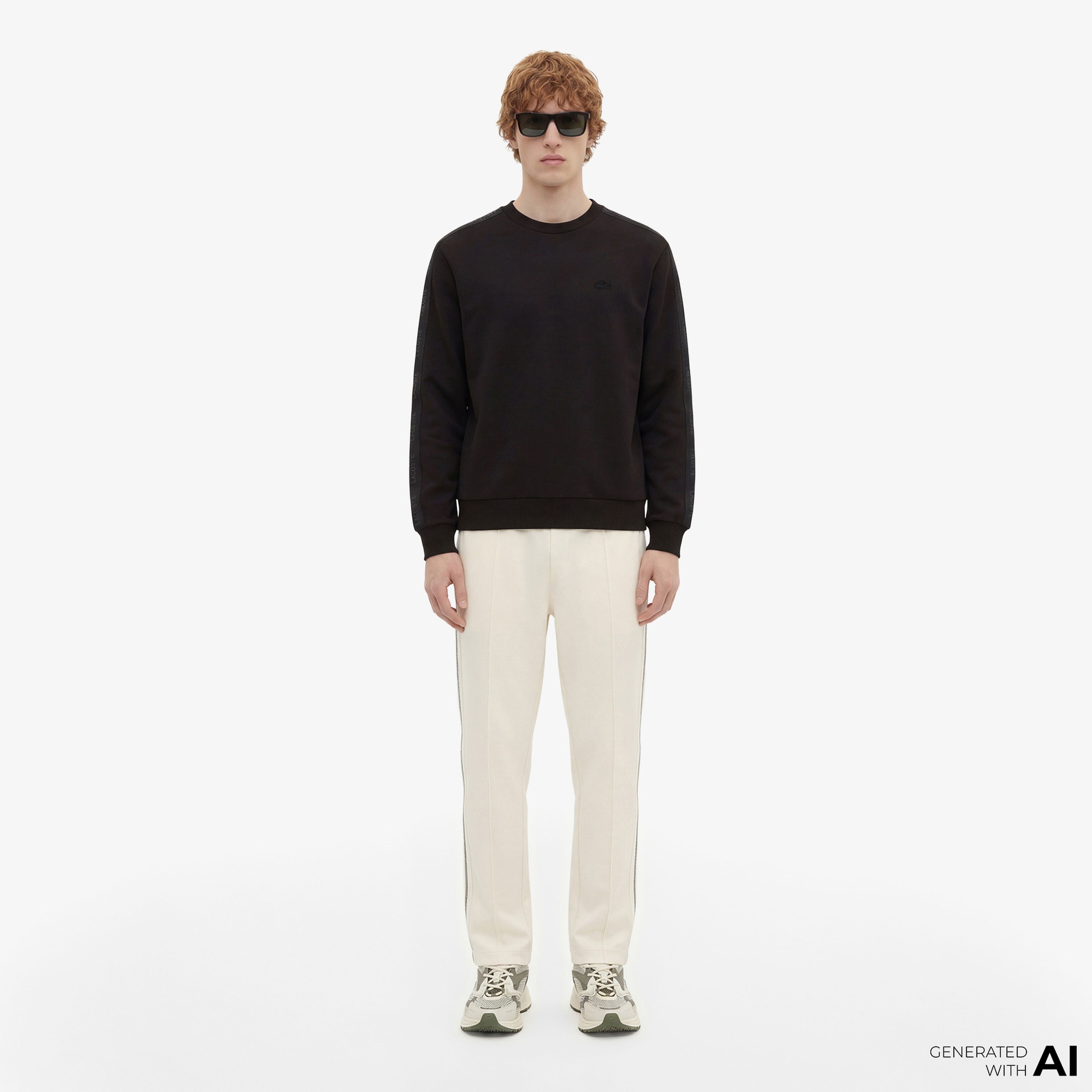 Lacoste Erkek Relaxed Fit Siyah Sweatshirt Lacoste Erkek Relaxed Fit Siyah Sweatshirt