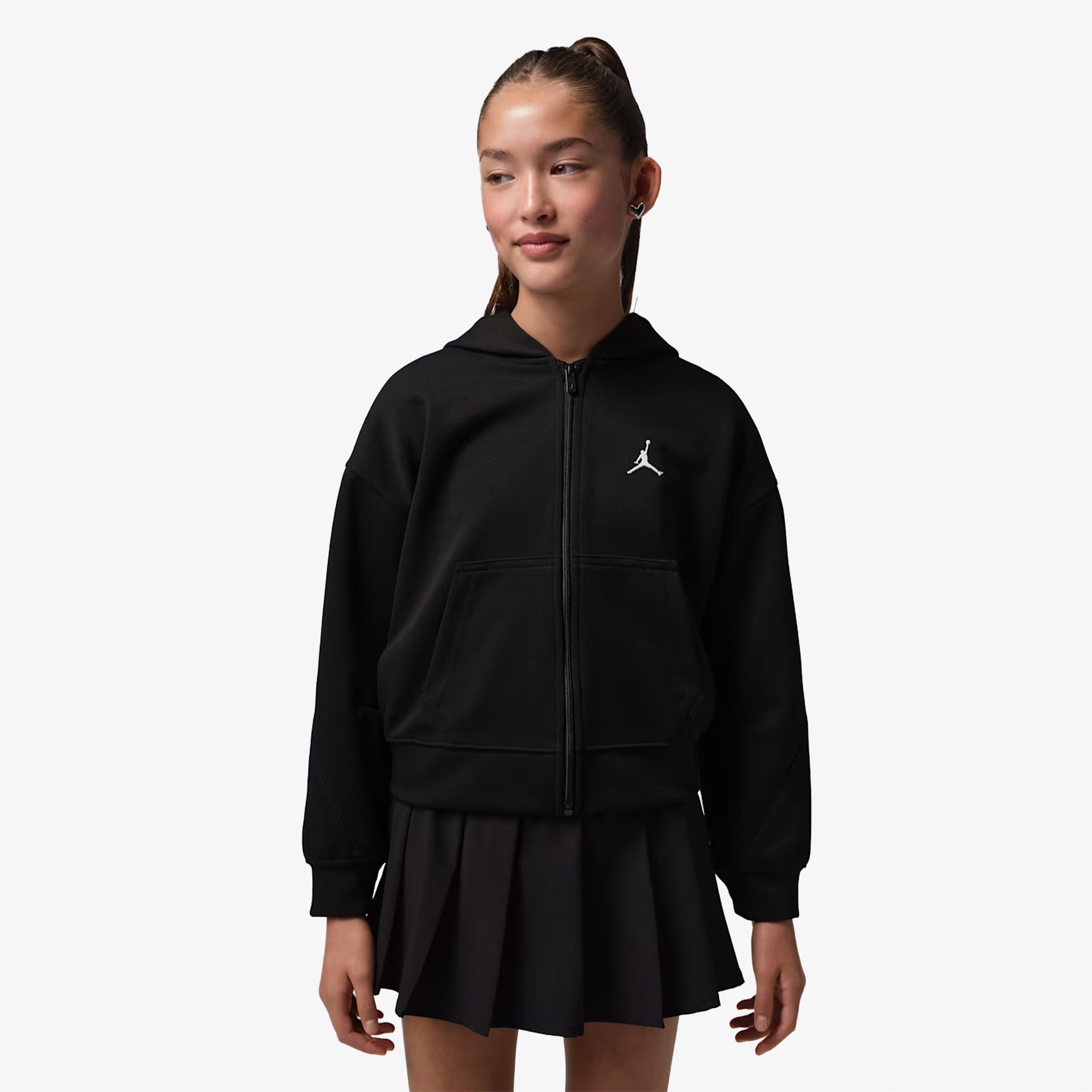 Jordan Jdg Maveen Sport Full Zip Çocuk Siyah Sweatshirt Jordan Jdg Maveen Sport Full Zip Çocuk Siyah Sweatshirt