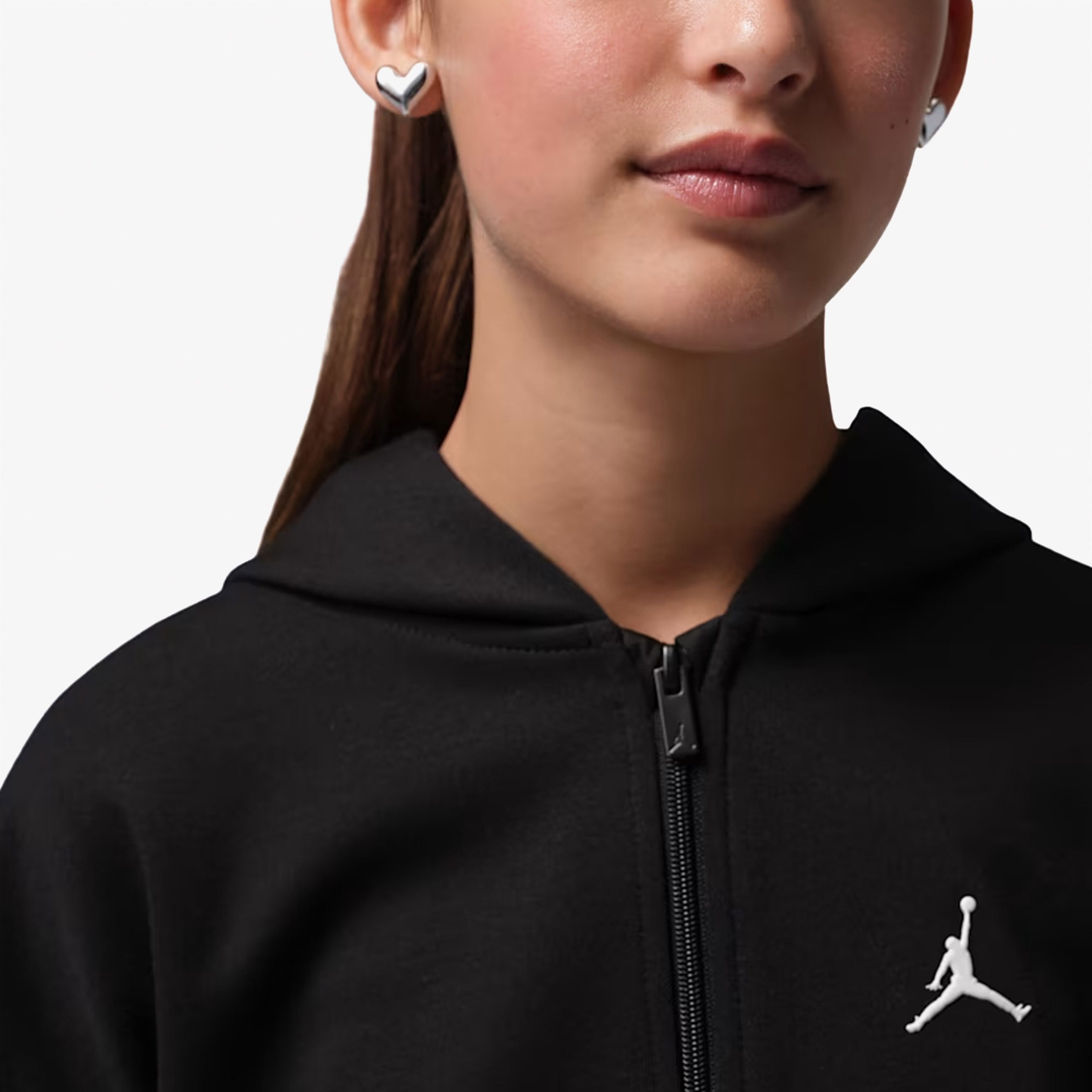 Jordan Jdg Maveen Sport Full Zip Çocuk Siyah Sweatshirt Jordan Jdg Maveen Sport Full Zip Çocuk Siyah Sweatshirt